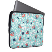 Terrazzo Funny Geometric Muster mit Augen Laptopschutzhülle (Vorne Rechts)