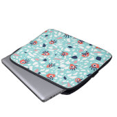 Terrazzo Funny Geometric Muster mit Augen Laptopschutzhülle (Vorne Knopf)