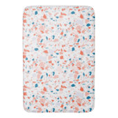 Terrazzo gemustert bathmat pink und blau badematte (Vorderseite Vertikal)