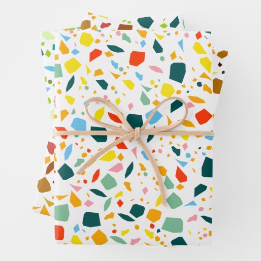 Terrazzo Geschenkpapier Set (Beispiel)