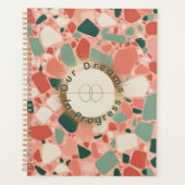 Terrazzo & Gold Wedding | Modern & Fun Celebration Planer (Vorderseite)