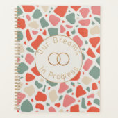 Terrazzo & Gold Wedding | Modern & Fun Celebration Planer (Vorderseite)