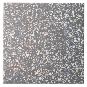 Terrazzo Gray Blauer Pastell Fliese