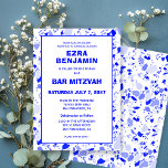 Terrazzo Handgezeichnetes Bar Bat Mitzvah Einladung<br><div class="desc">Perfekte Karte, um eine Fledermausmitzvah, Bar mitzvah oder andere jüdische Feier anzukündigen! Handgefertigt in Bleistiftterrazzo Muster für Sie auf der Vorder- und Rückseite! Vollständig anpassbar! Klicken Sie auf "Personalisieren" oben, um den Text zu bearbeiten. Klicken Sie auf "Bearbeiten mit dem Design-Tool", um die Schriftart, Farben und Platzierungen anzupassen und das...</div>