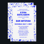 Terrazzo Handgezeichnetes Bar Bat Mitzvah Einladung<br><div class="desc">Perfekte Karte, um eine Fledermausmitzvah, Bar mitzvah oder andere jüdische Feier anzukündigen! Handgefertigt in Bleistiftterrazzo Muster für Sie auf der Vorder- und Rückseite! Vollständig anpassbar! Klicken Sie auf "Personalisieren" oben, um den Text zu bearbeiten. Klicken Sie auf "Bearbeiten mit dem Design-Tool", um die Schriftart, Farben und Platzierungen anzupassen und das...</div>