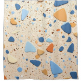 Terrazzo Highlights Duschvorhang (Vorderseite)