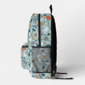 Terrazzo in Blau Bedruckter Rucksack (Rechts)