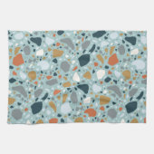 Terrazzo in Blau Geschirrtuch (Horizontal)