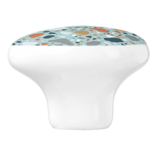 Terrazzo in Blau Keramikknauf (Seitenansicht)