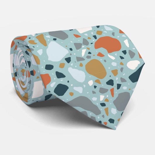 Terrazzo in Blau Krawatte (Gerollt)