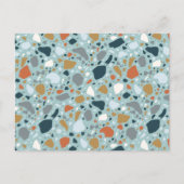 Terrazzo in Blau Postkarte (Vorderseite)