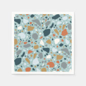 Terrazzo in Blau Serviette (Vorderseite)