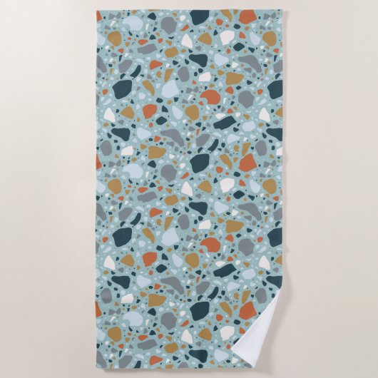 Terrazzo in Blau Strandtuch (Vorderseite)