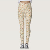 Terrazzo Inspirierte Muster Leggings (Vorderseite)