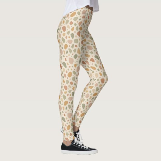 Terrazzo Inspirierte Muster Leggings (Rechts)
