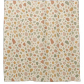 Terrazzo Inspirierter Musterduschvorhang Duschvorhang (Vorderseite)