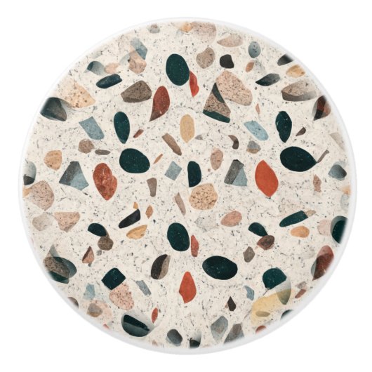 Terrazzo Keramikknauf (Vorderseite)