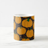 Terrazzo Kürbis, Herbst Vintage Muster. Kaffeetasse (Mittel)