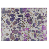 Terrazzo - Labradorit und Gold auf Marmor #1 Schneidebrett (Vorderseite)