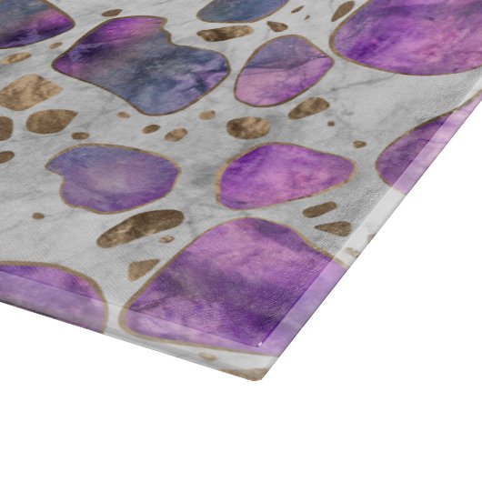 Terrazzo - Labradorit und Gold auf Marmor #1 Schneidebrett (Ecke)