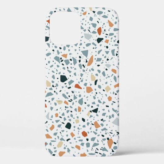 Terrazzo Marmor nahtlos handgefertigtes Muster Case-Mate iPhone Hülle (Rückseite)