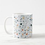 Terrazzo Marmor nahtlos handgefertigtes Muster Kaffeetasse (Links)