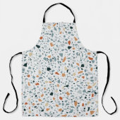 Terrazzo Marmor nahtlos handgefertigtes Muster Schürze (Vorderseite)