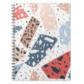 Terrazzo-Marmor nahtlos handgezeichnetes Muster Notizblock (Vorderseite)
