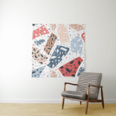 Terrazzo-Marmor nahtlos handgezeichnetes Muster Wandteppich (Beispiel)