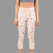 Terrazzo Modernes Abstraktes Terracotta auf dem Mo Capri Leggings