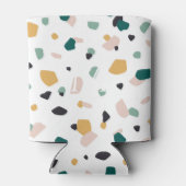 Terrazzo Monogram Green Orange Pink Black Pattern Dosenkühler (Rückseite)