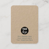 Terrazzo Mosaic farbenfrohe Nekklace Display Card Visitenkarte (Rückseite)