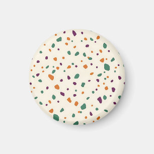 Terrazzo-Multicolor-Organisches-Kiesel-Speckelmust Magnet