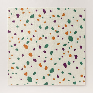 Terrazzo Multicolor Organisches Kieselstein-Spreng Puzzle