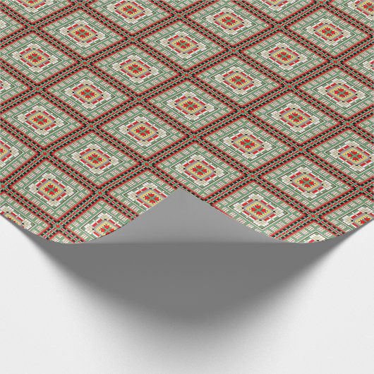 Terrazzo Muster 017 Geschenkpapier (Ecke)