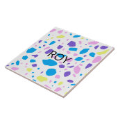 Terrazzo-Muster anpassbar Fliese (Seite)