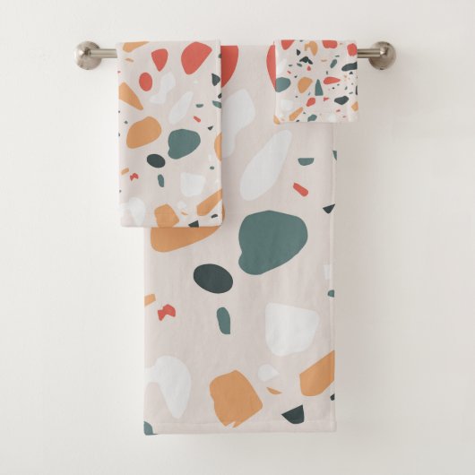 Terrazzo Muster Badhandtuch Set (Insitu)
