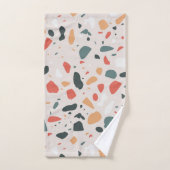 Terrazzo Muster Badhandtuch Set (Handtuch)