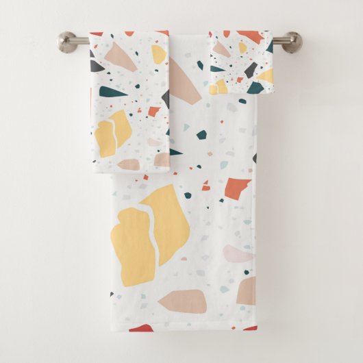 Terrazzo Muster Badhandtuch Set (Insitu)
