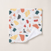 Terrazzo Muster Badhandtuch Set (Waschlappen)