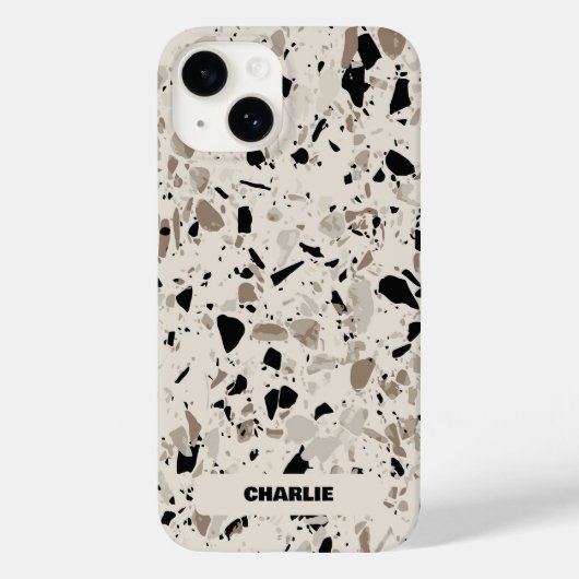 Terrazzo Muster Case-Mate iPhone Hülle (Rückseite)