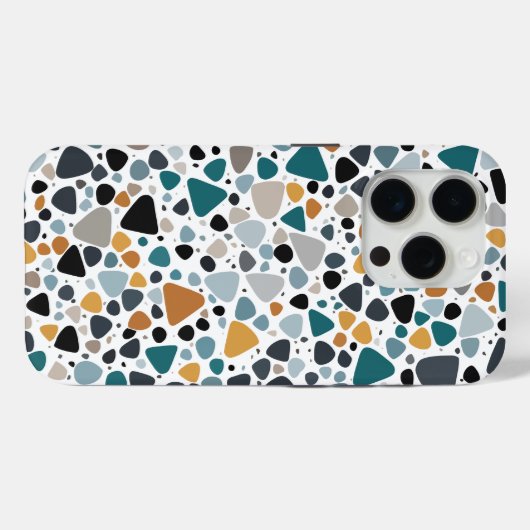 Terrazzo Muster Case-Mate iPhone Hülle (Rückseite (Horizontal))