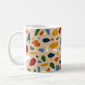Terrazzo Muster farbenfroh Kaffeetasse (Links)