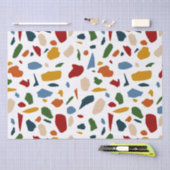 Terrazzo Muster farbenfroh Seidenpapier (Handwerk)