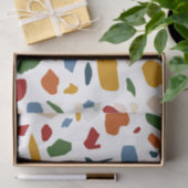 Terrazzo Muster farbenfroh Seidenpapier (Geschenk)