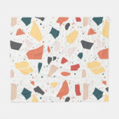 Terrazzo Muster Fleecedecke (Vorderseite (Horizontal))