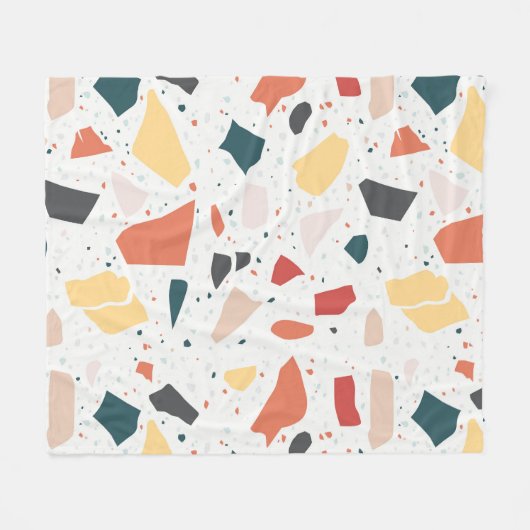 Terrazzo Muster Fleecedecke (Vorderseite (Horizontal))