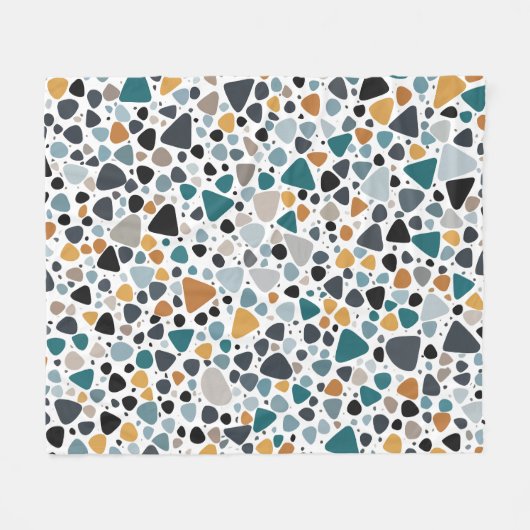 Terrazzo Muster Fleecedecke (Vorderseite (Horizontal))