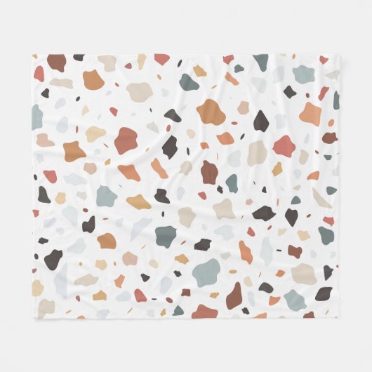 Terrazzo Muster Fleecedecke (Vorderseite (Horizontal))