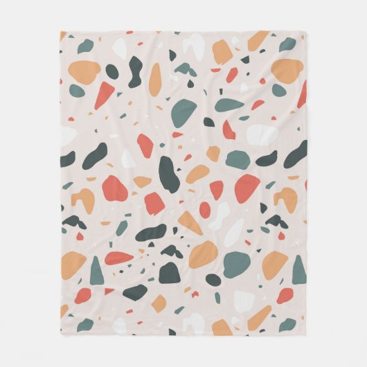 Terrazzo Muster Fleecedecke (Vorderseite)
